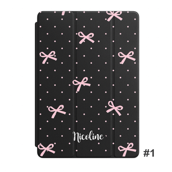 Casing ipad Pita Estetik Pretty Bow smart cover custom ipad 7/8/9 air4 pro 11 2020 mini tablet apple