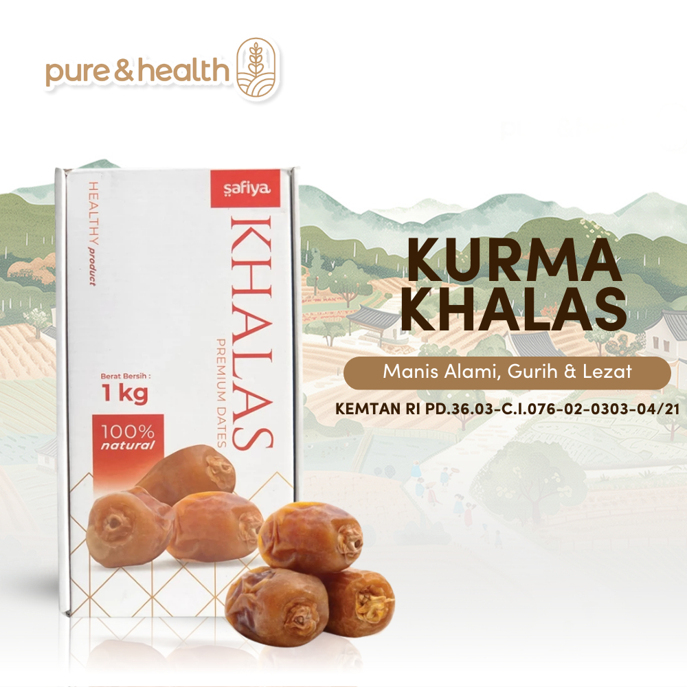 

Kurma Khalas Safiya 1 Kg Pure Dates Natural Super Food