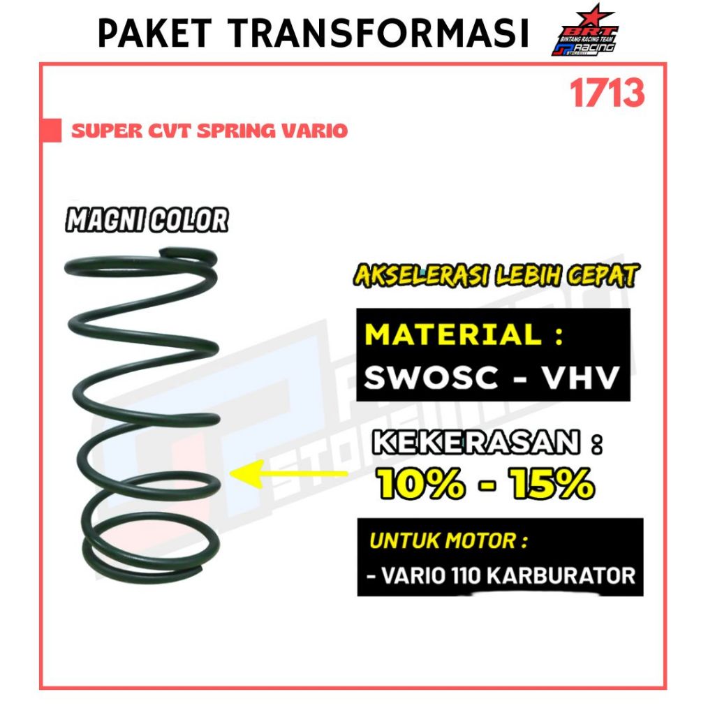 Per CVT Vario 110 Karburator / Per CVT Beat Karbu / CVT Spring - BRT Promo 1713