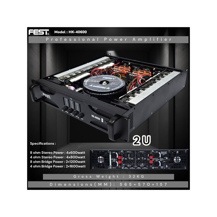 POWER AMPLIFIER FEST HK 40600 / POWER AMPLIFIER FEST HK40600