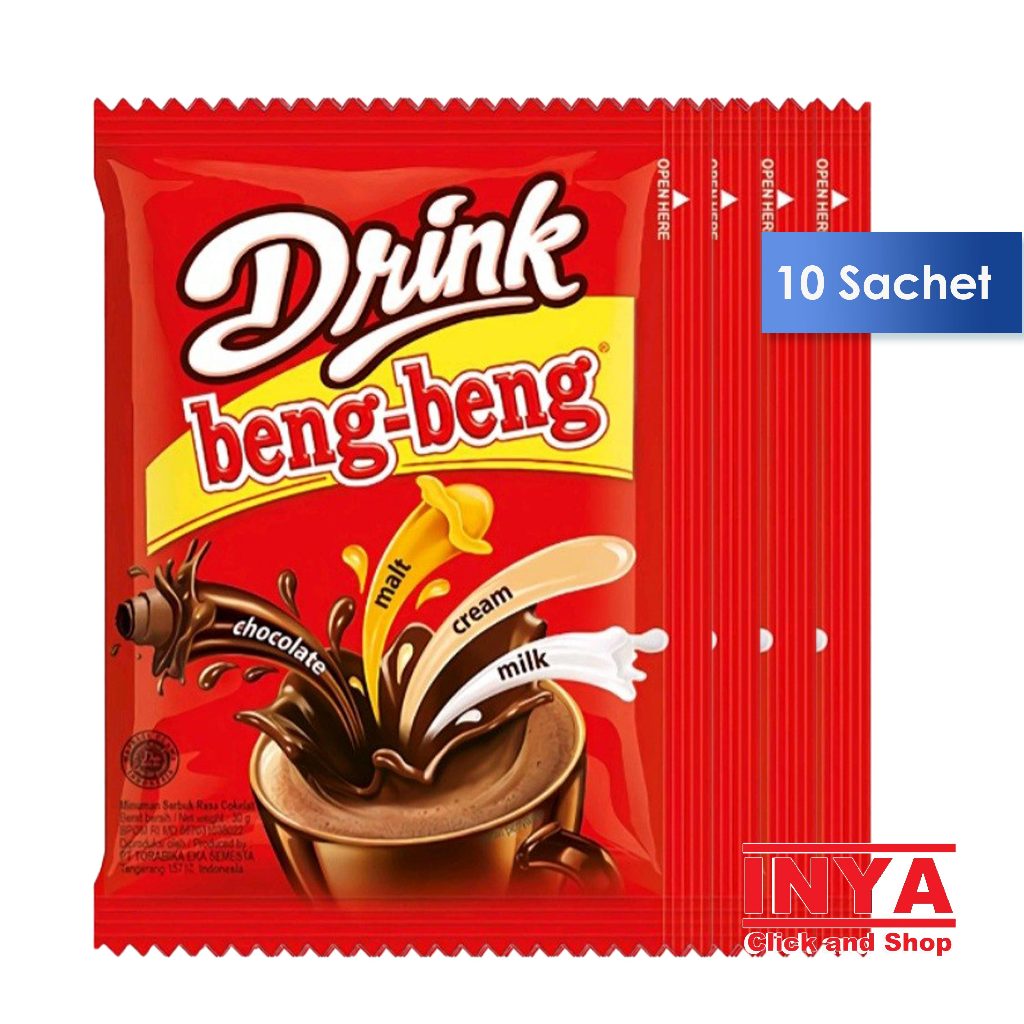 

Drink Beng-Beng 10x30gr Renceng - Minuman Serbuk Cokelat - Chocolate Drink