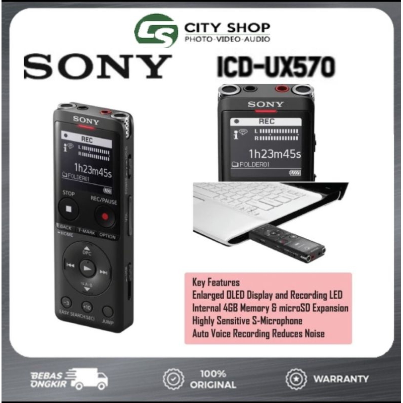 VOICE RECORDER SONY IC UX-570 UX570