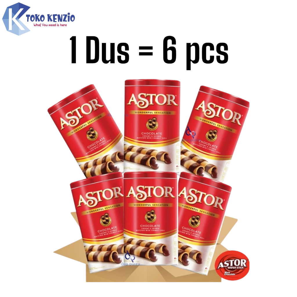 

[1 Dus] Astor Wafer Stik Chocolate Creamy 330gr isi 6 Kaleng