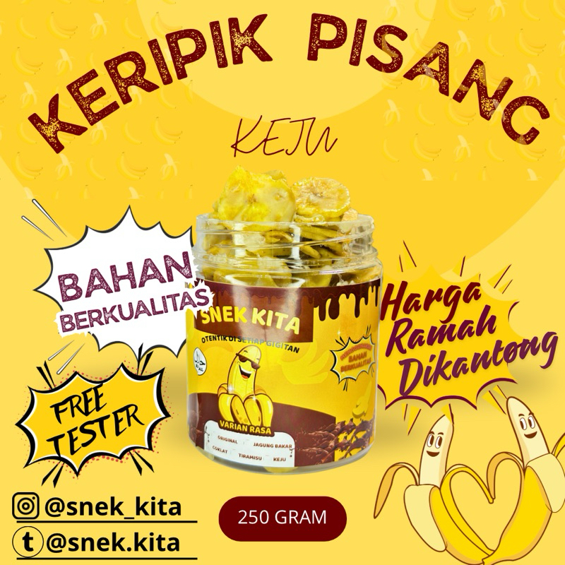 

Keripik Pisang Saos Keju