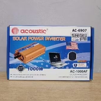 Acoustic AC-6907 Inverter 1000 Watt DC 12 Volt AC1000AF - Inverter DC To Ac