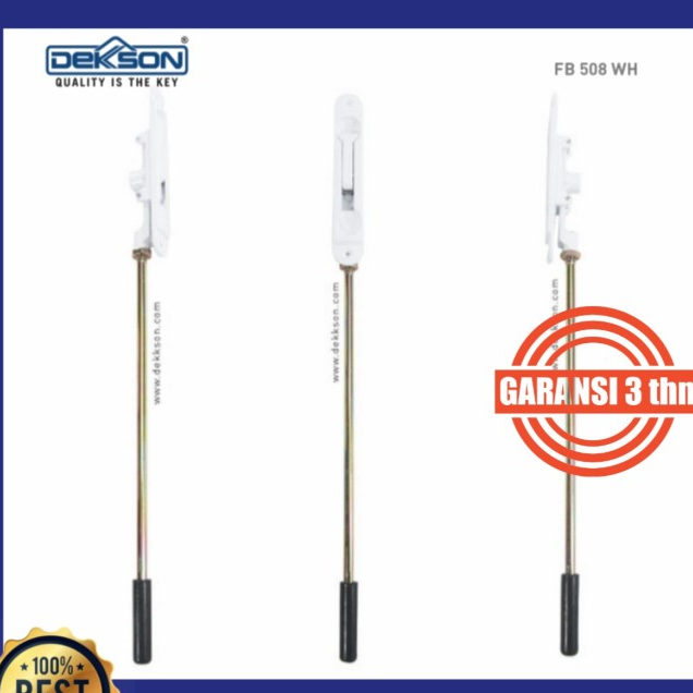 Flush Bolt Dekkson FB 508 WH / Grendel slot pintu aluminium dekson