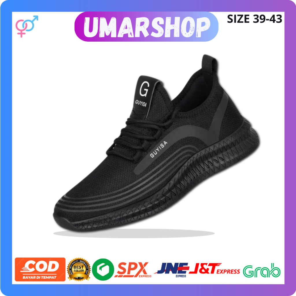 Sepatu Sneakers Sneker Casual Santai Olahraga Sport Joging Jogging Lari Sekolah Murah Original Keren