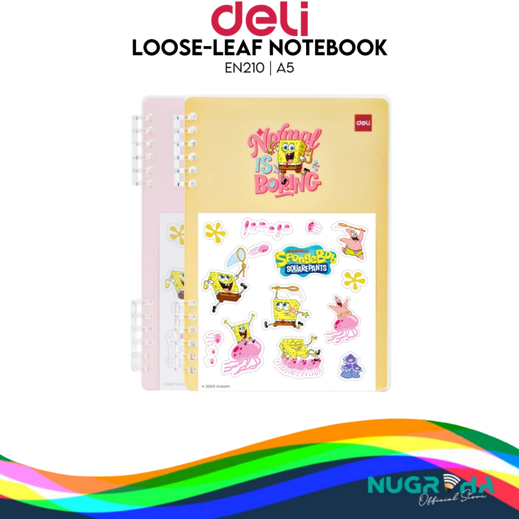 

Deli Binder / Loose-leaf Notebook 50 Lembar Spongebob Special Edition EN210