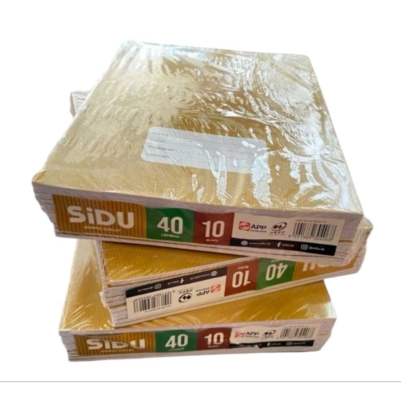 

Buku tulis SIDU sampul coklat per pack