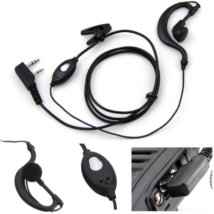 Headset earphone walkie talkie HT 2 pin Ht Cina