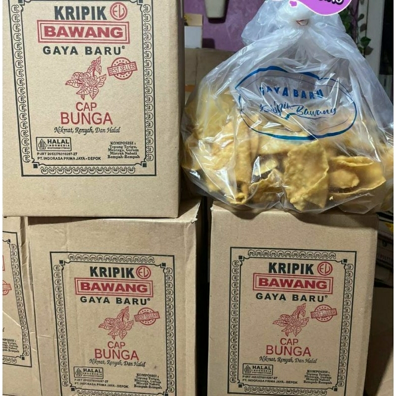 

Kripik Bawang Gaya Baru Cap Bunga Halal