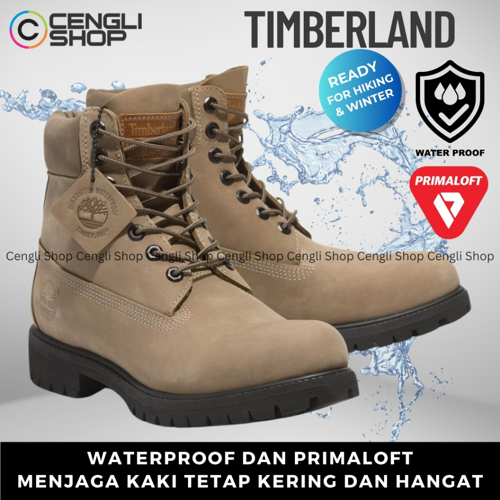 SEPATU BOOT TIMBERLAND PRIA ORIGINAL CASUAL KULIT ASLI BRANDED TM10