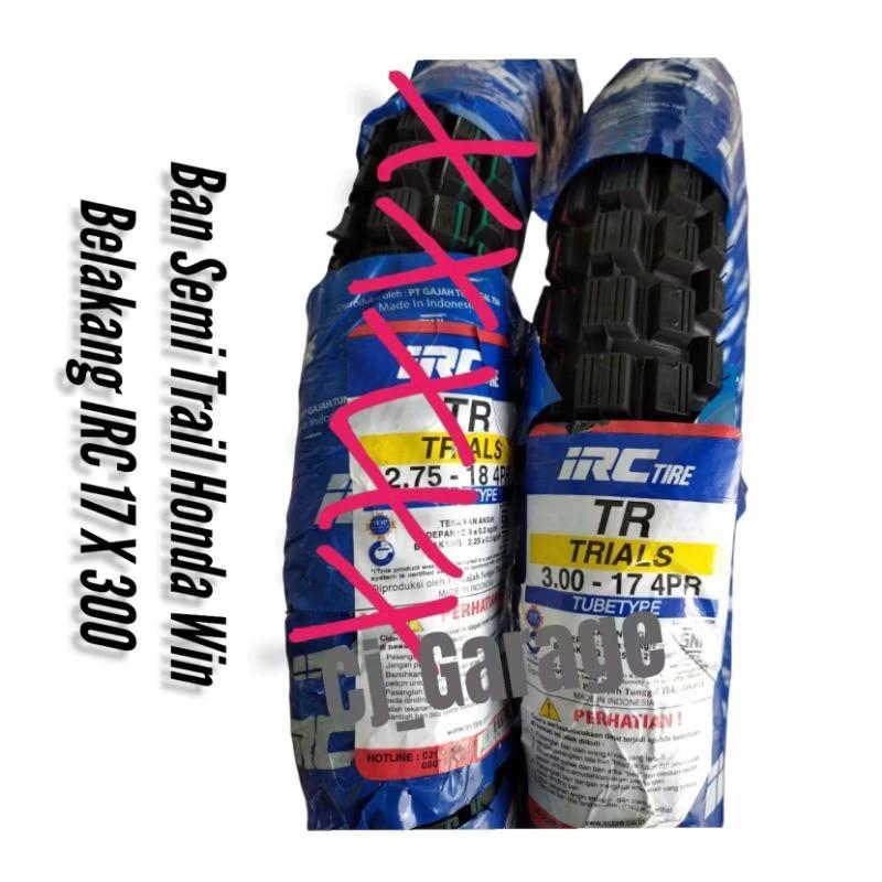 Ban Luar IRC Honda Win 1Set Depan 18 275 Belakang 17 300 Trail IRC Set Ban Tahu Win 100