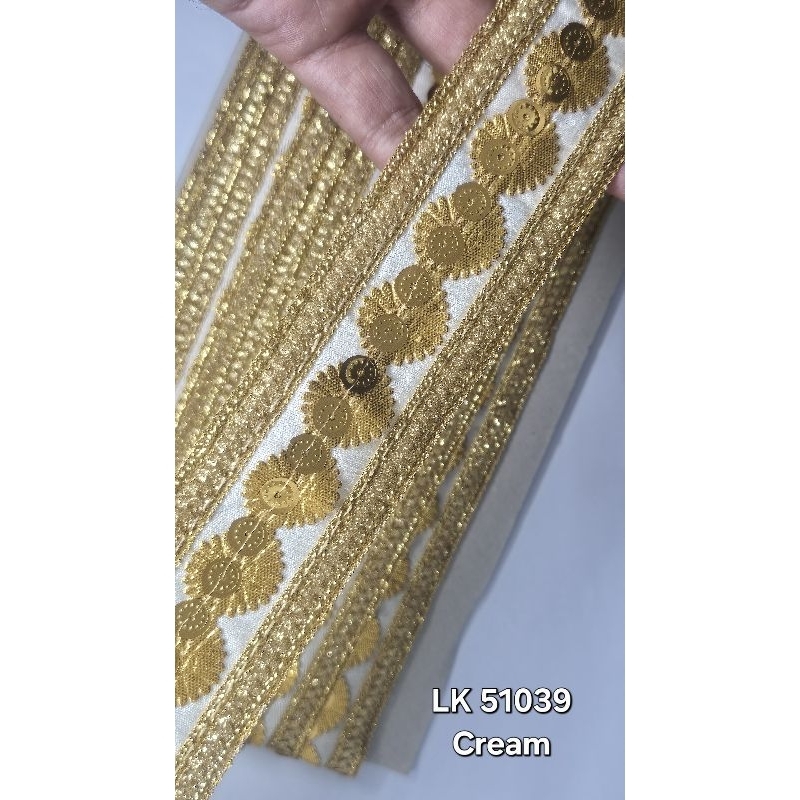 Renda bordir payet india LK 51039