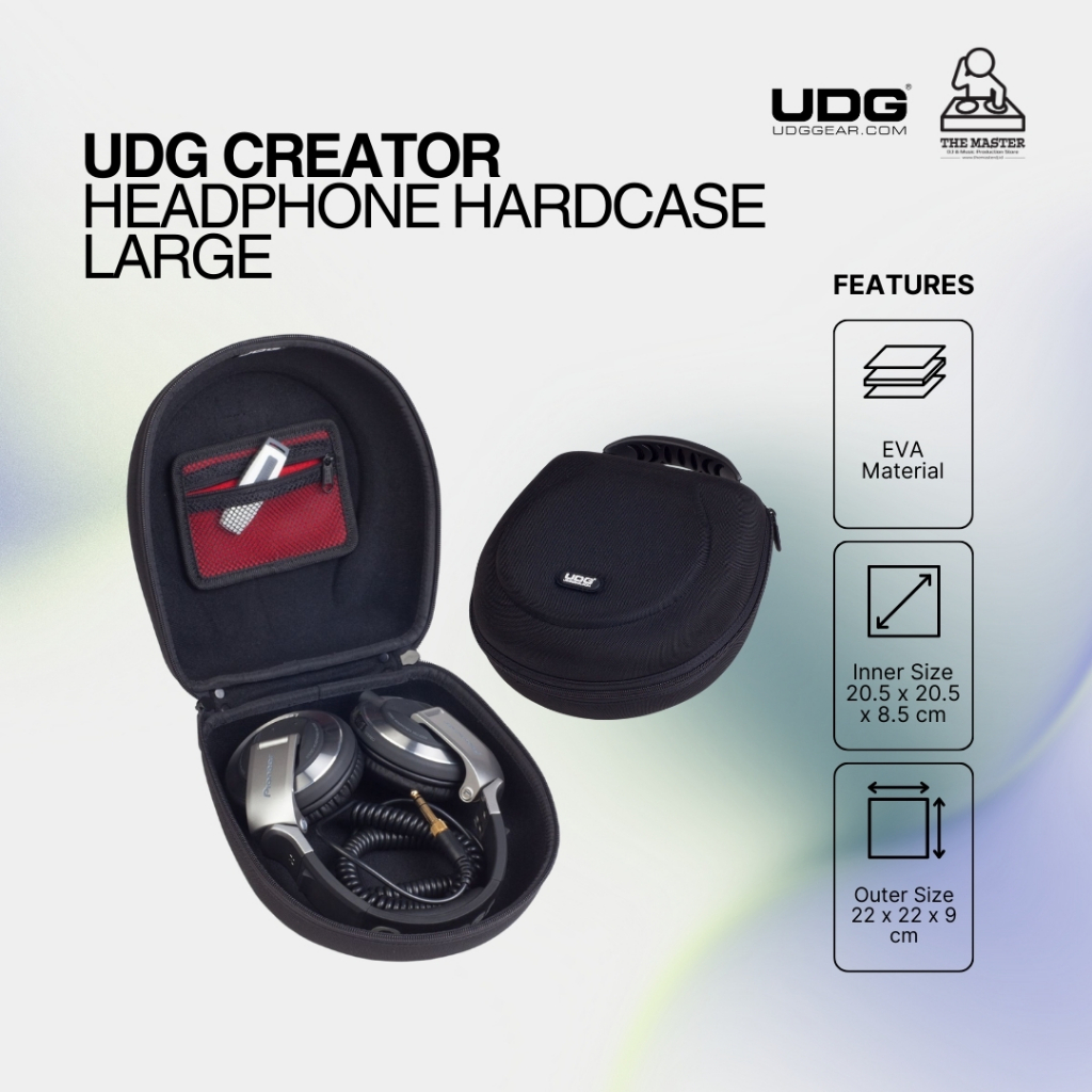 [Ready Stock] UDG Creator Headphone Hardcase Large | Headphone Case | Tas Headphone
