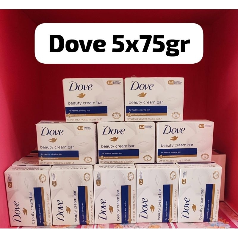 Dove Beauty Cream Bar 5x75gr / SABUN BATANG DOVE