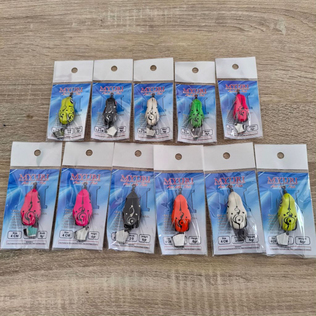 UMPAN CASTING SOFT FROG PREMIUM || IKAN GABUS DAN TOMAN || MYURI (Uk. 4cm)