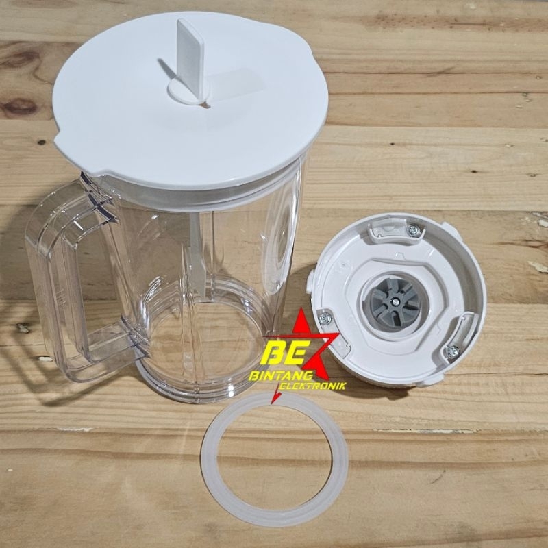 [Gallery Parts] Set Plastik Gelas Jus Blender Panasonic Mx J210 Pn Tabung Jar Mika National J 210 Gn