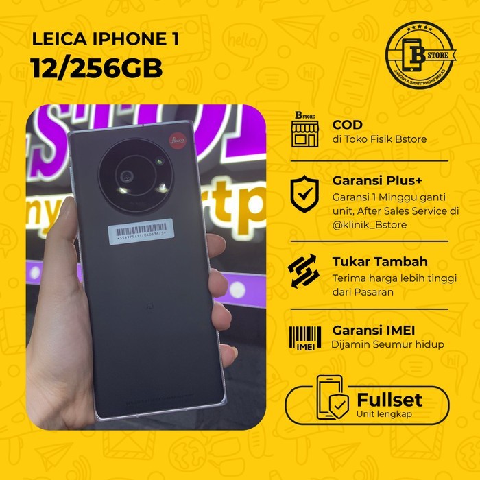 LEICA LEITZ Phone 1 - BATANGAN - RAM 12GB / 256GB - WIFI ONLY