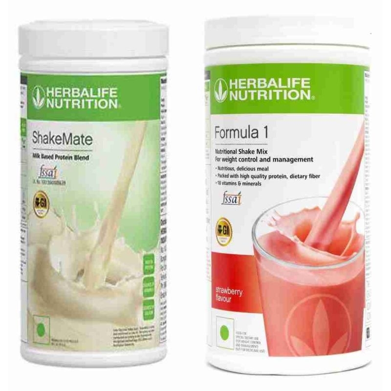 Promo Herbalife shake mate original - Herbalife formula1 strawberry 2 kaleng