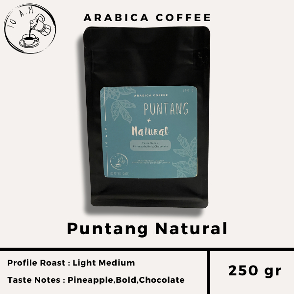 

10AM ROASTERY - Kopi Arabika Puntang Natural (250 gr)