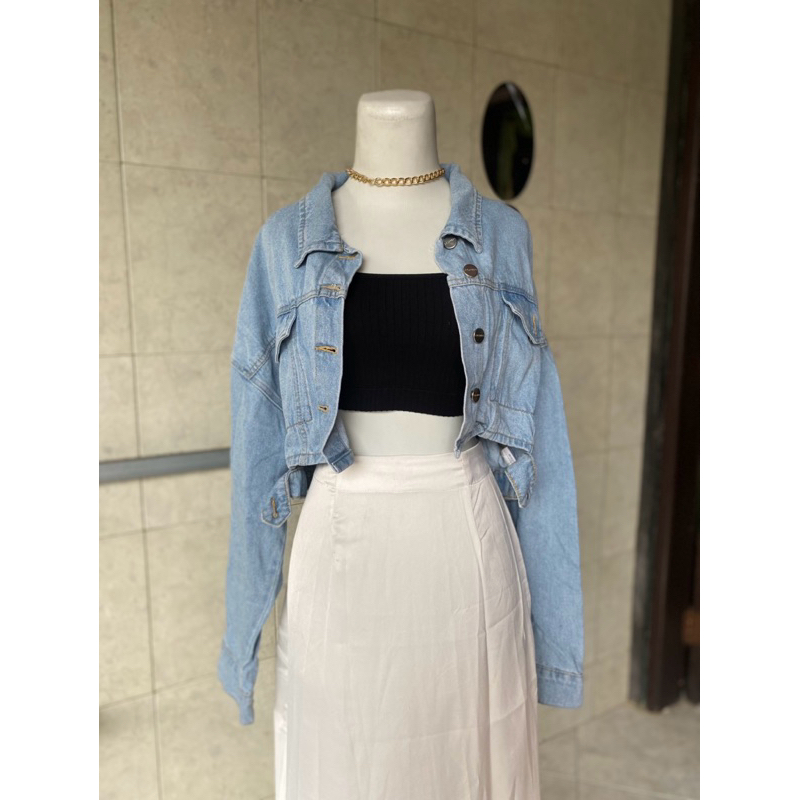 crop jacket jeans colorbox