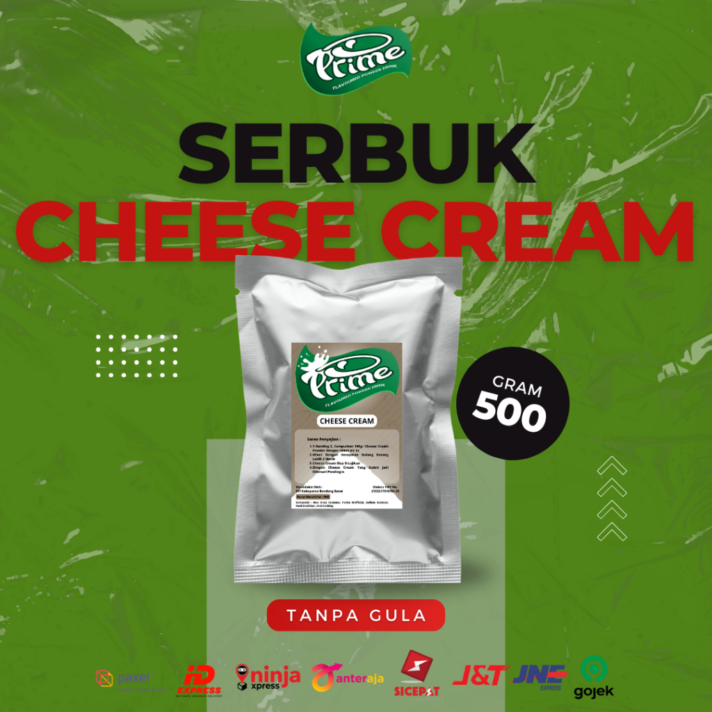 

Powder Prime Cheese Cream / Bubuk Topping Cheese Cream 500 gr