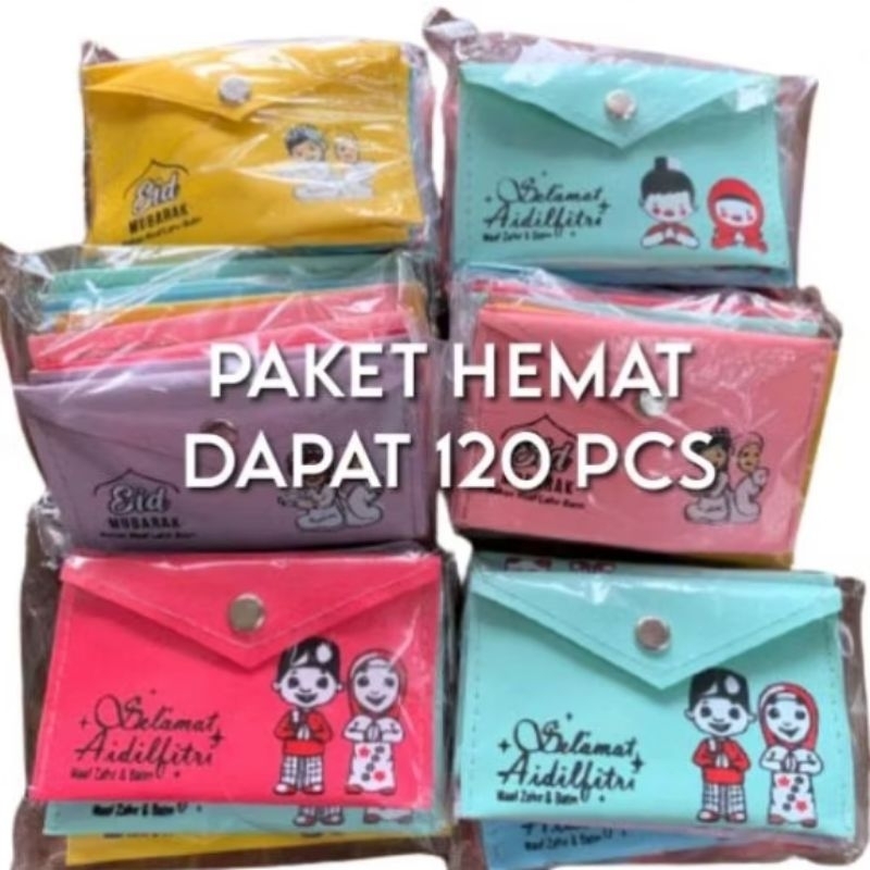 

[ DAPAT 120 PCS ] DOMPET AMPLOP LEBARAN LUCU MINI / DOMPET LEBARAN KANCING (kecil)
