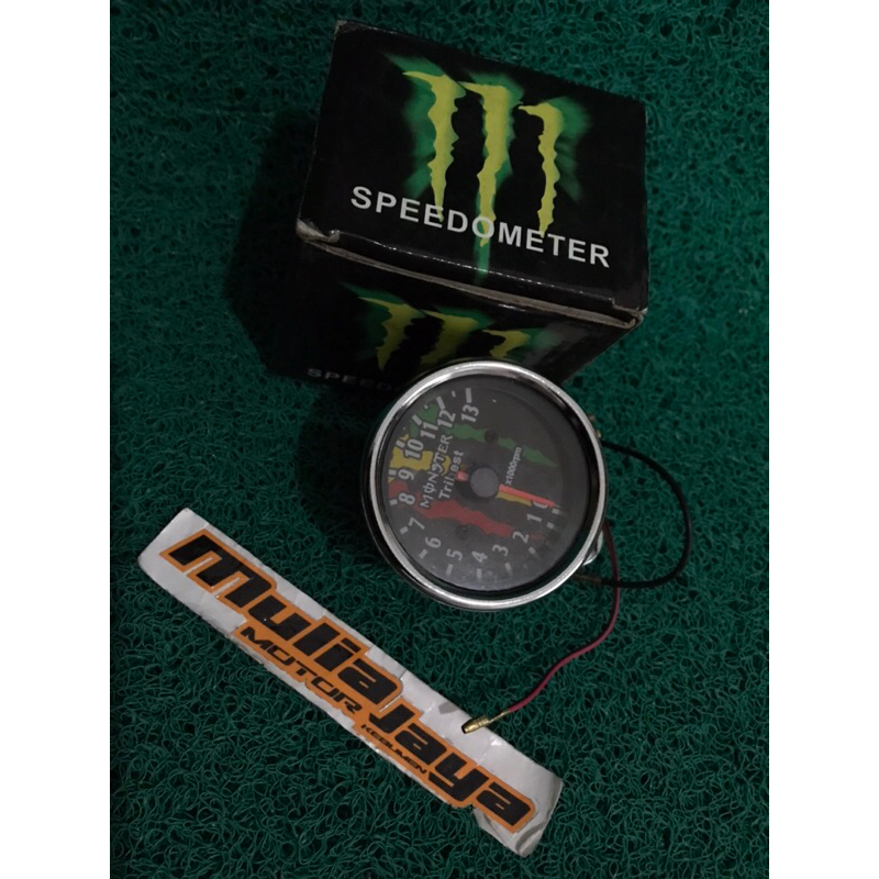SPEEDOMETER BULAT UNIVERSAL MEREK MONSTER