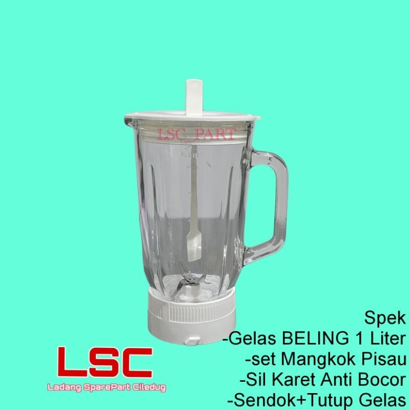 Set Gelas KACA Jus Blender NATIONAL MX-J210GN Tabung BELING Blender PANASONIC MX J210 PN MX J 210 GN