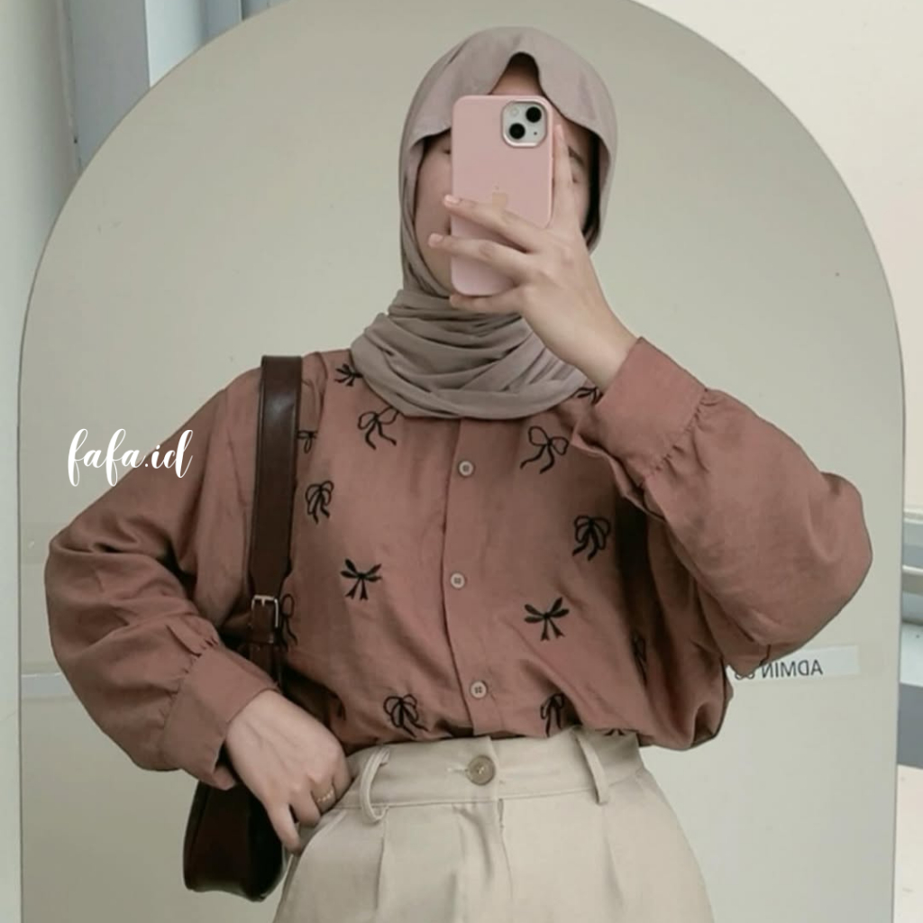 FAFA - KHANSA KEMEJA BLOUSE WANITA VARIASI PITA