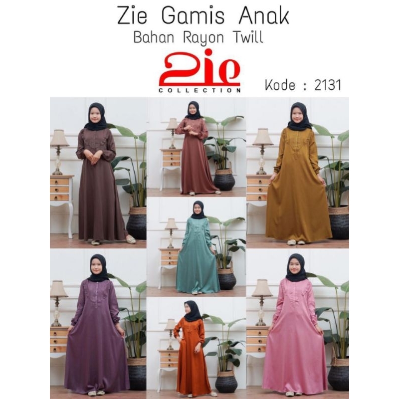 TERLARIS GAMIS ANAK ZIE KIDS ORI PREMIUM POLOS NESSEL / GAMIS ANAK ZIEGOLD POLOS LEBAR MAYUNG / GAMI