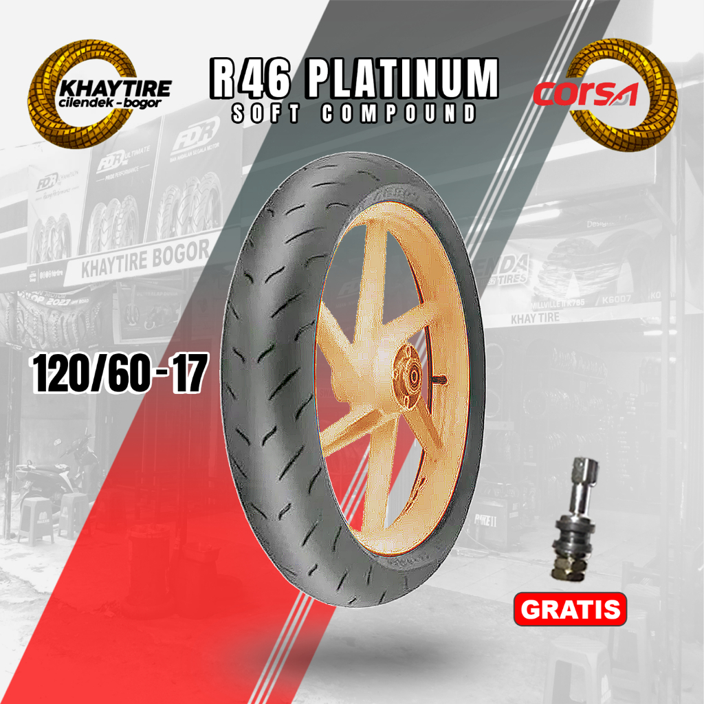 Ban Motor Sport Soft Compound Corsa Platinum R46 120/60 Ring 17 Tubeless