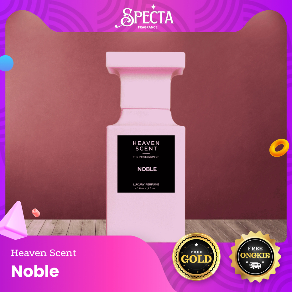 Heaven Scent Parfum NOBLE (FREE GOLD) ORIGINAL 50 ml OFFICIAL PARTNER Farfum Wanita Pria Nempel Taha