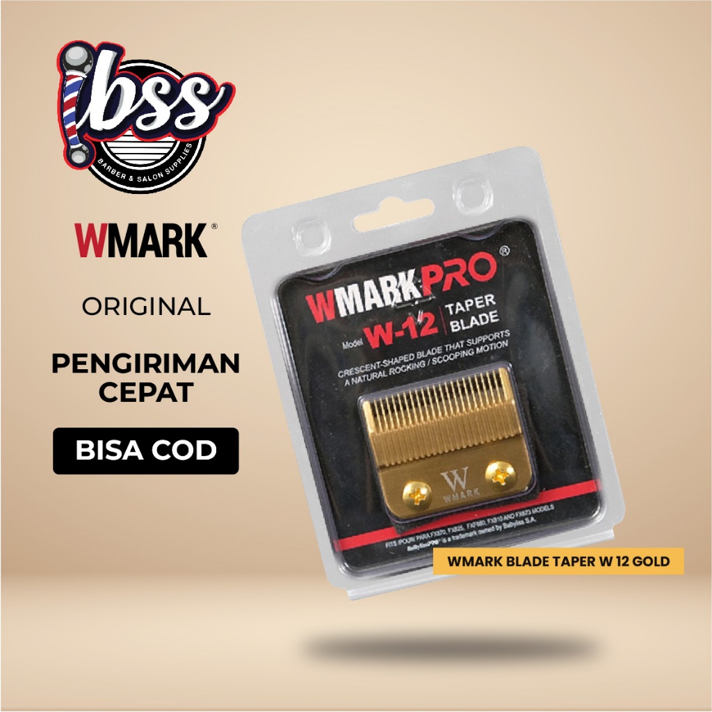 FGD WMARK W 12 PRO TAPER BLADE SET FOR BABYLISS CLIPPER / MATA PISAU WMARK / BLADE CLIPPER / WMARK