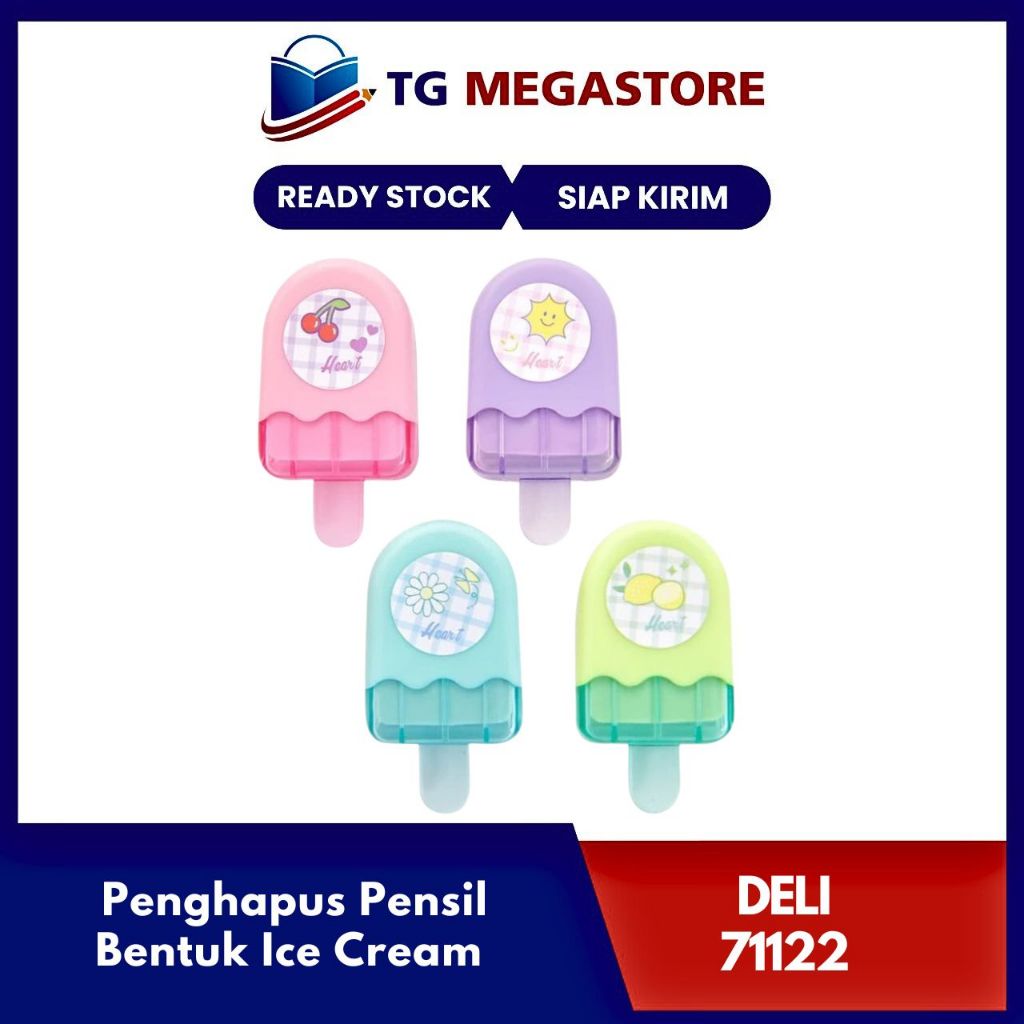 

Penghapus Pensil DELI Bentuk Ice Cream - 71122