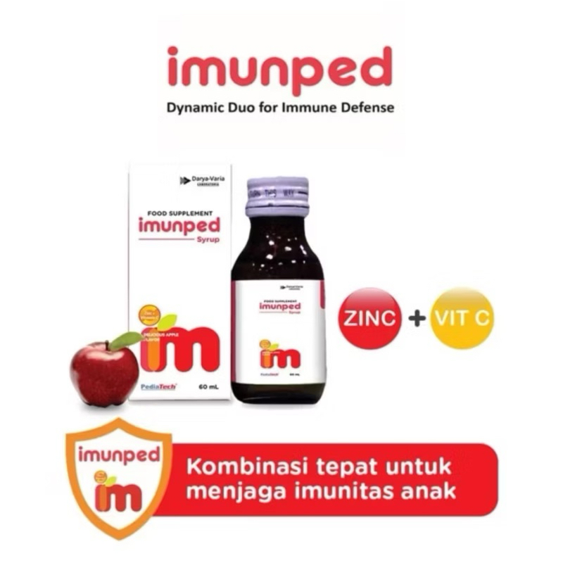 IMUNPED SIRUP 60 ML - ZINC + VITAMIN C ANAK