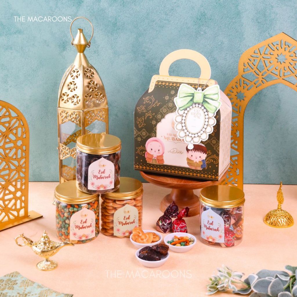 

Hampers Lebaran Idul Fitri isi 2 Jar Kue Kering Box Tas Jinjing - Parcel Souvenir Hadiah Eid Mubarak