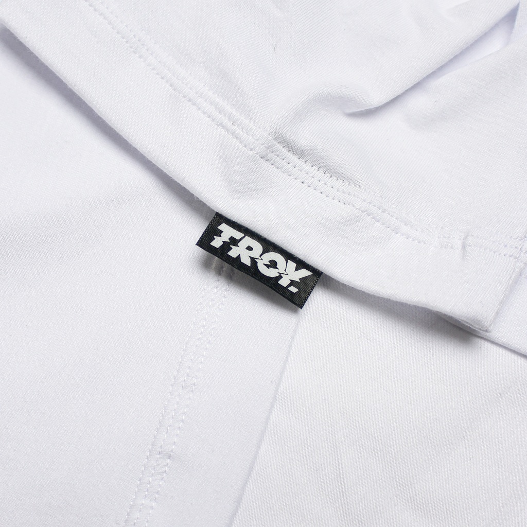 Troy Company Cotton Rugby Polo Shirt White Kings - Kaos Polo Putih PR 3003