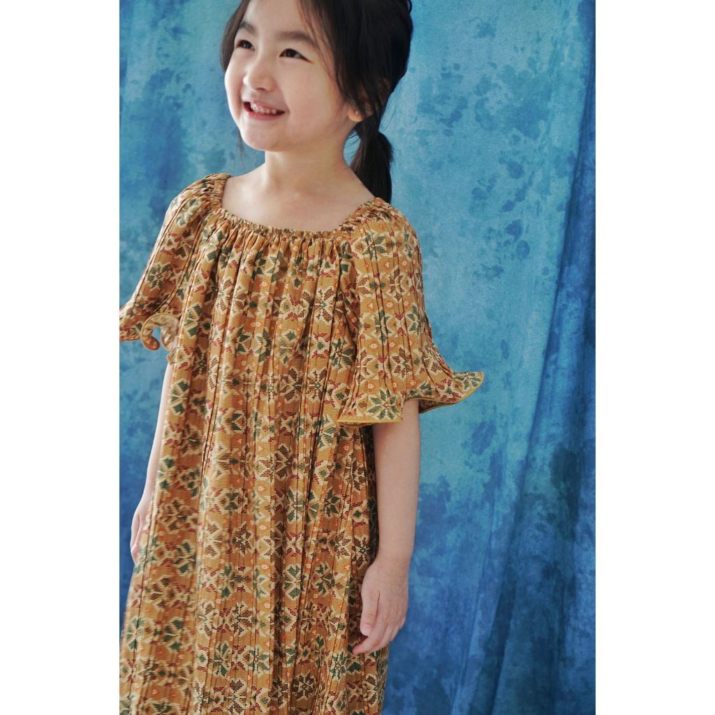 BATIK KEPIK | Lily dress batik pleats anak