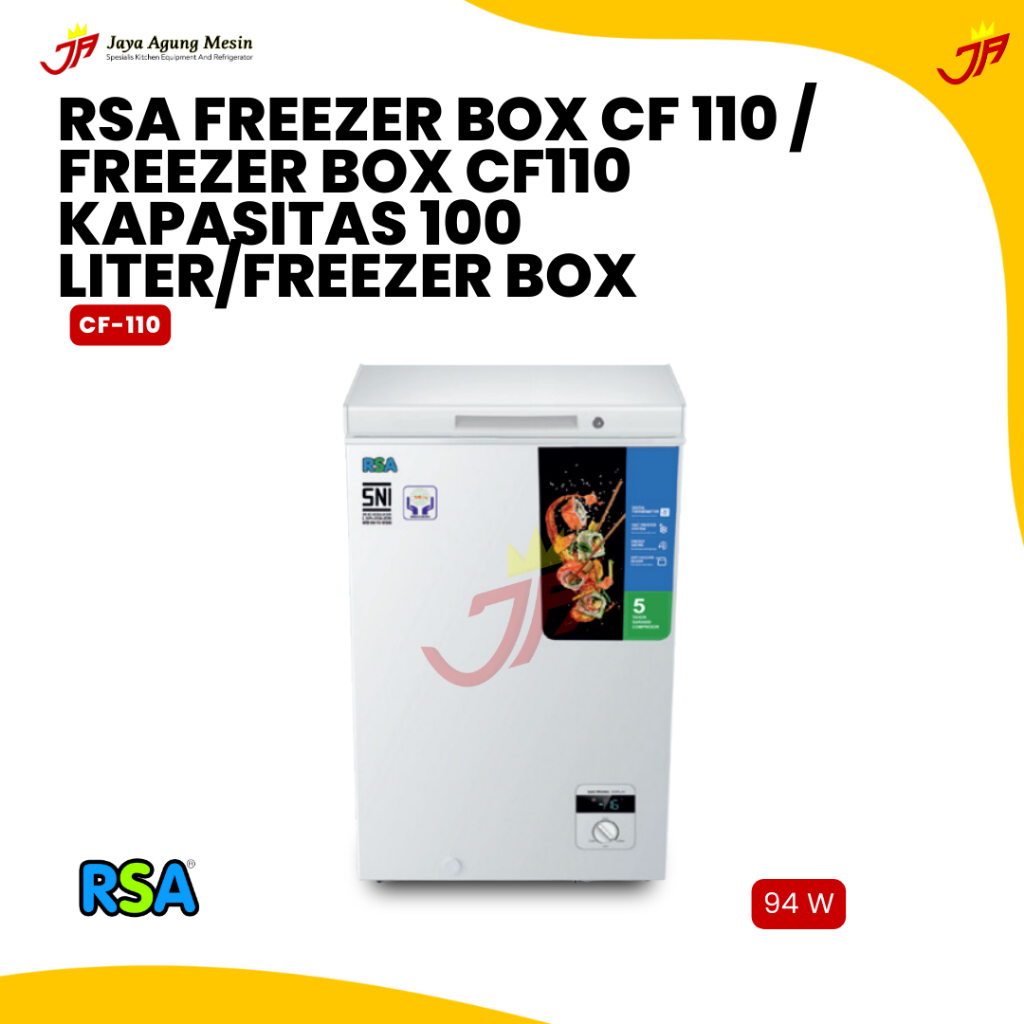 RSA Freezer Box CF 110 / Freezer Box CF110 Kapasitas 100 Liter / Freezer Box CF-110