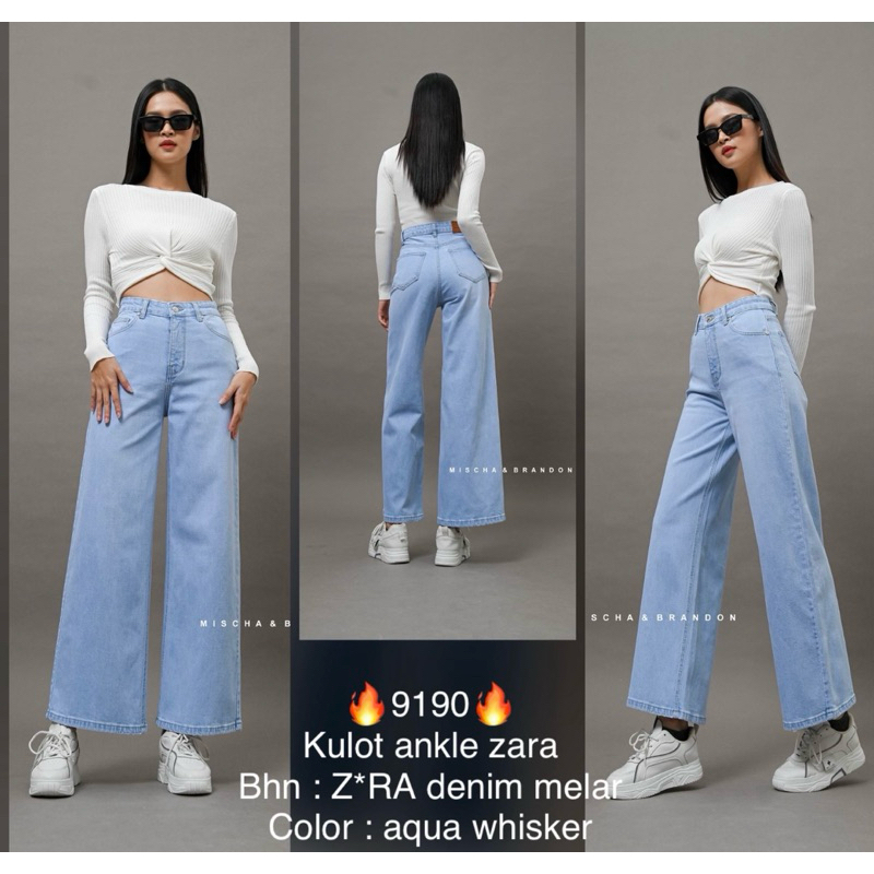 Celana Kulot jeans wanita kulot jeans mischa & brandon