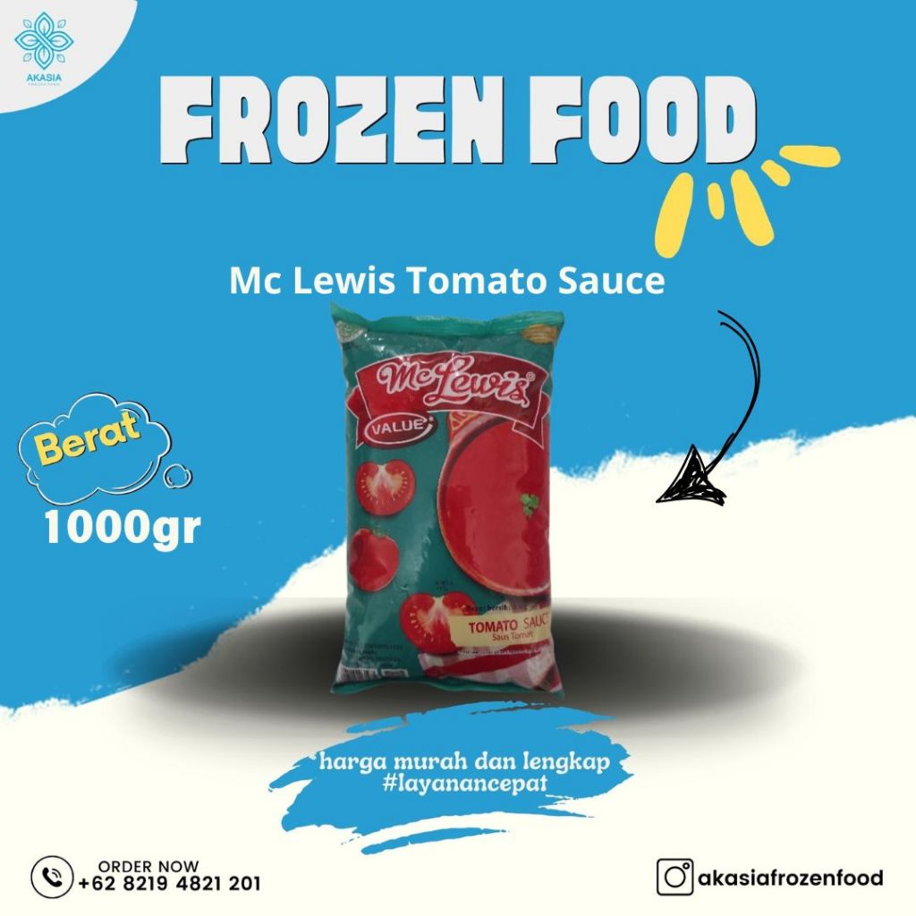 

Mc Lewis Tomato Sauce 1kg