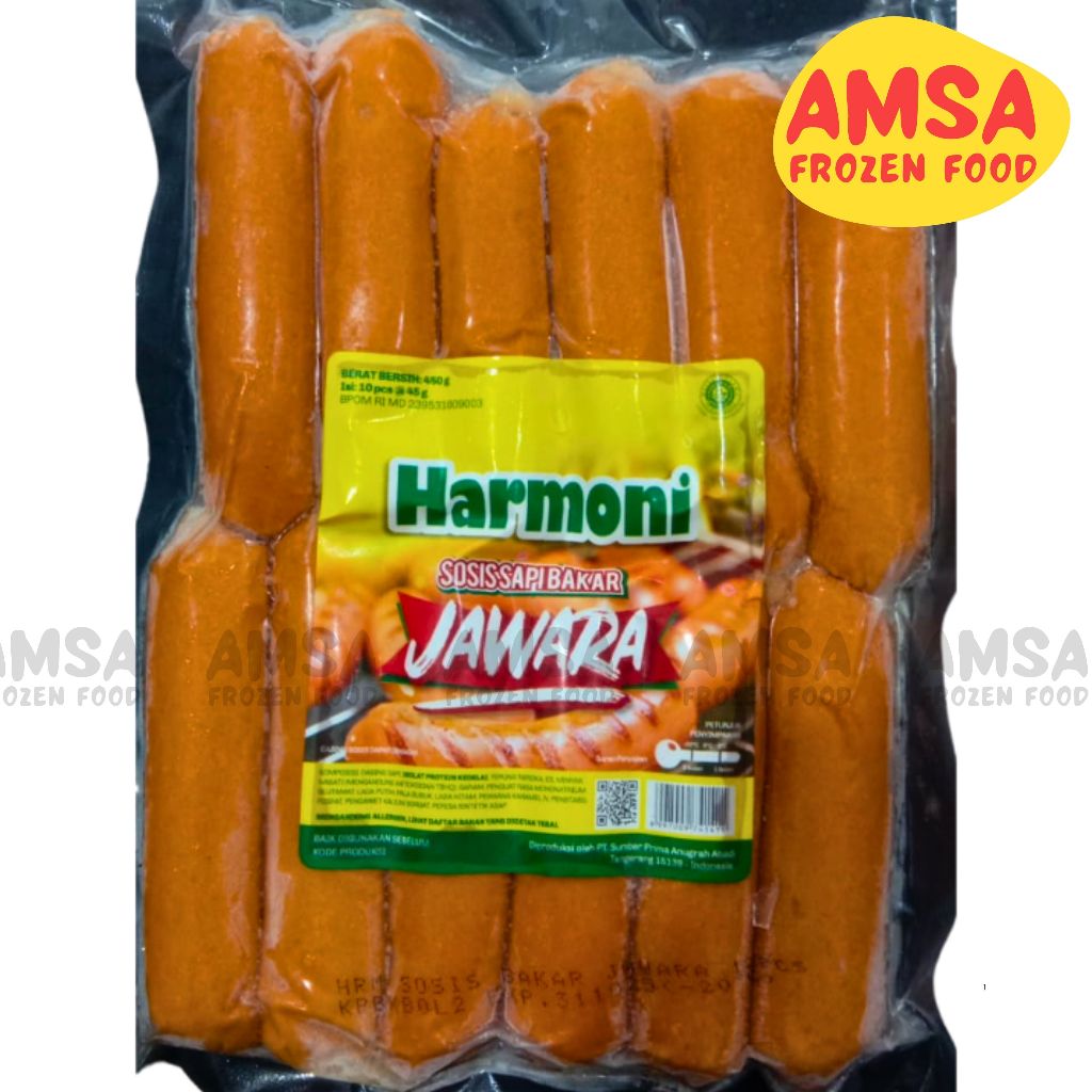 

SOSIS BAKAR 500GR ISI 12 HARMONI JAWARA
