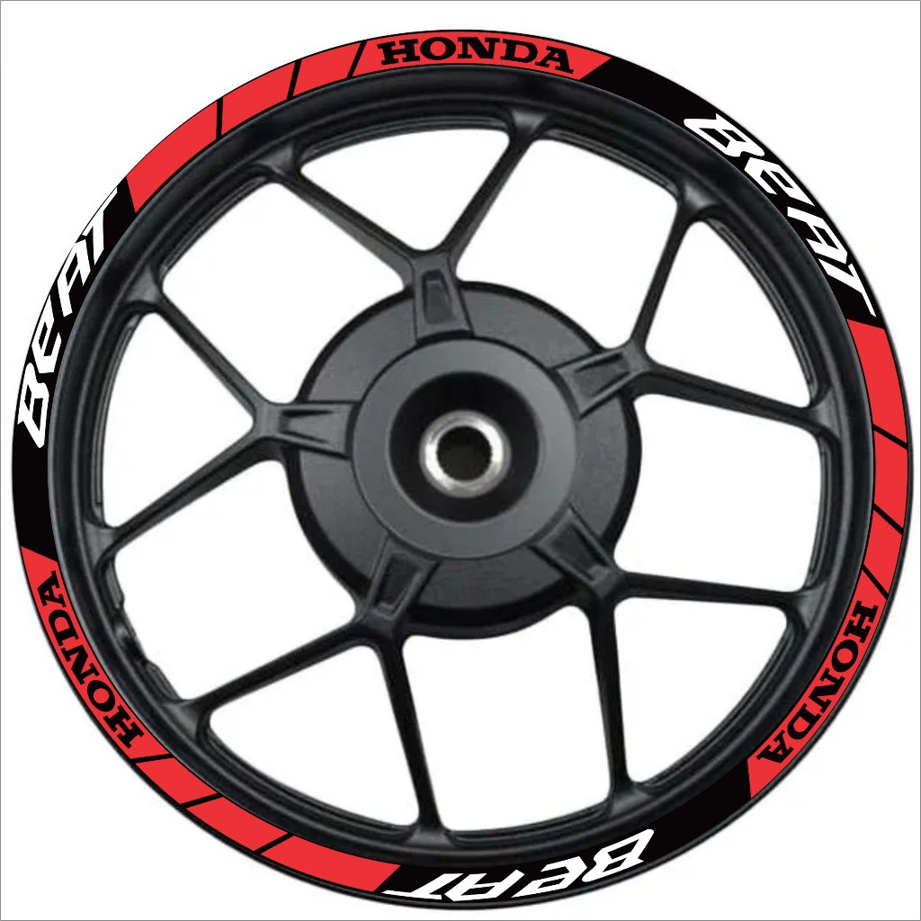 Stiker Motor Velg Honda All Beat Cutting Sticker Pelek Variasi Aksesoris Terbaru