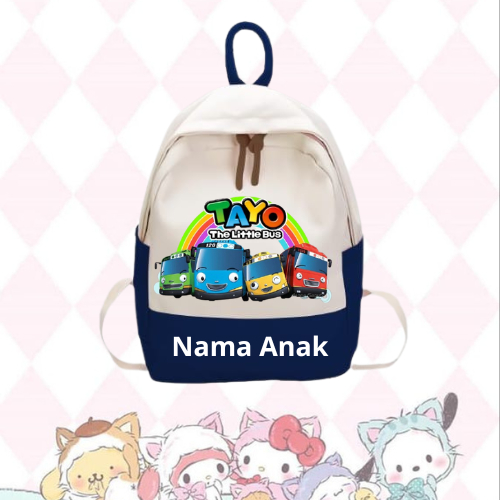 tas ransel anak karakter tayo the little bus backpack tayo the little bus