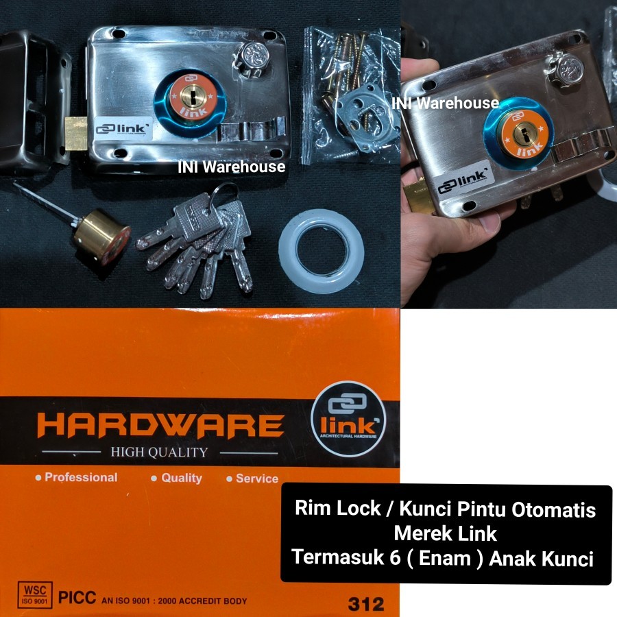 LINK - Rim Lock Lacht Kunci Pintu Pagar Gerbang Otomatis Rimlock