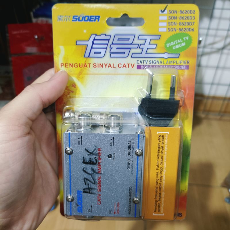 Splitter Booster / Penguat Sinyal Antenna