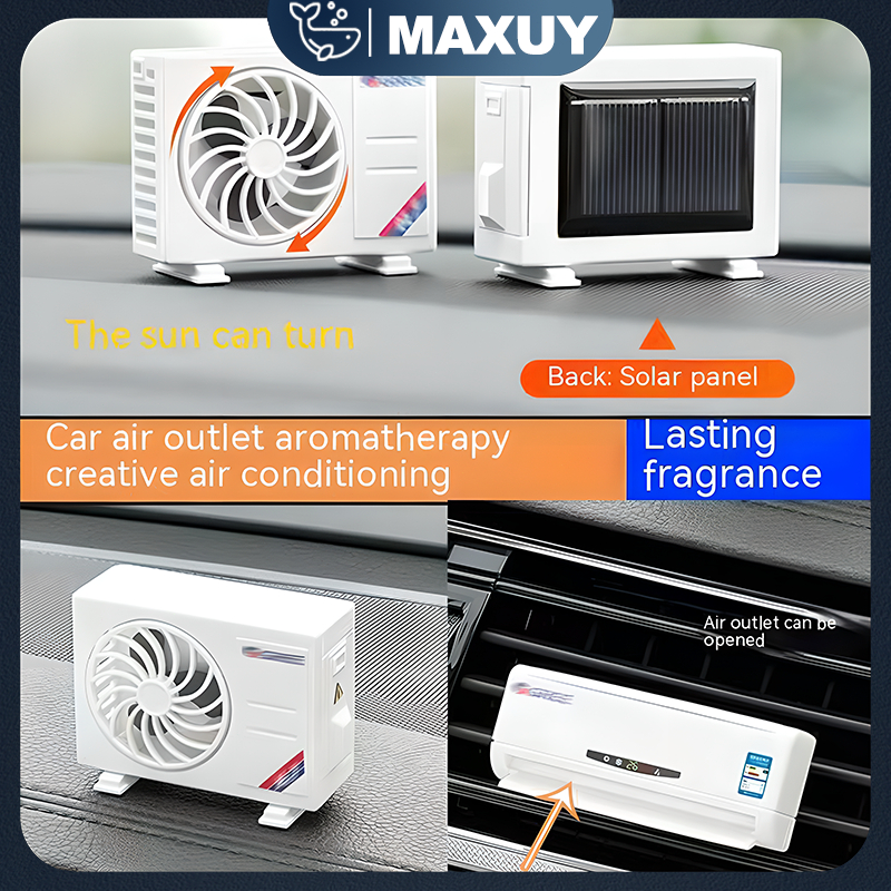 Parfum Mobil Model Ac Aromaterapi Tenaga Surya Sudah + Refill