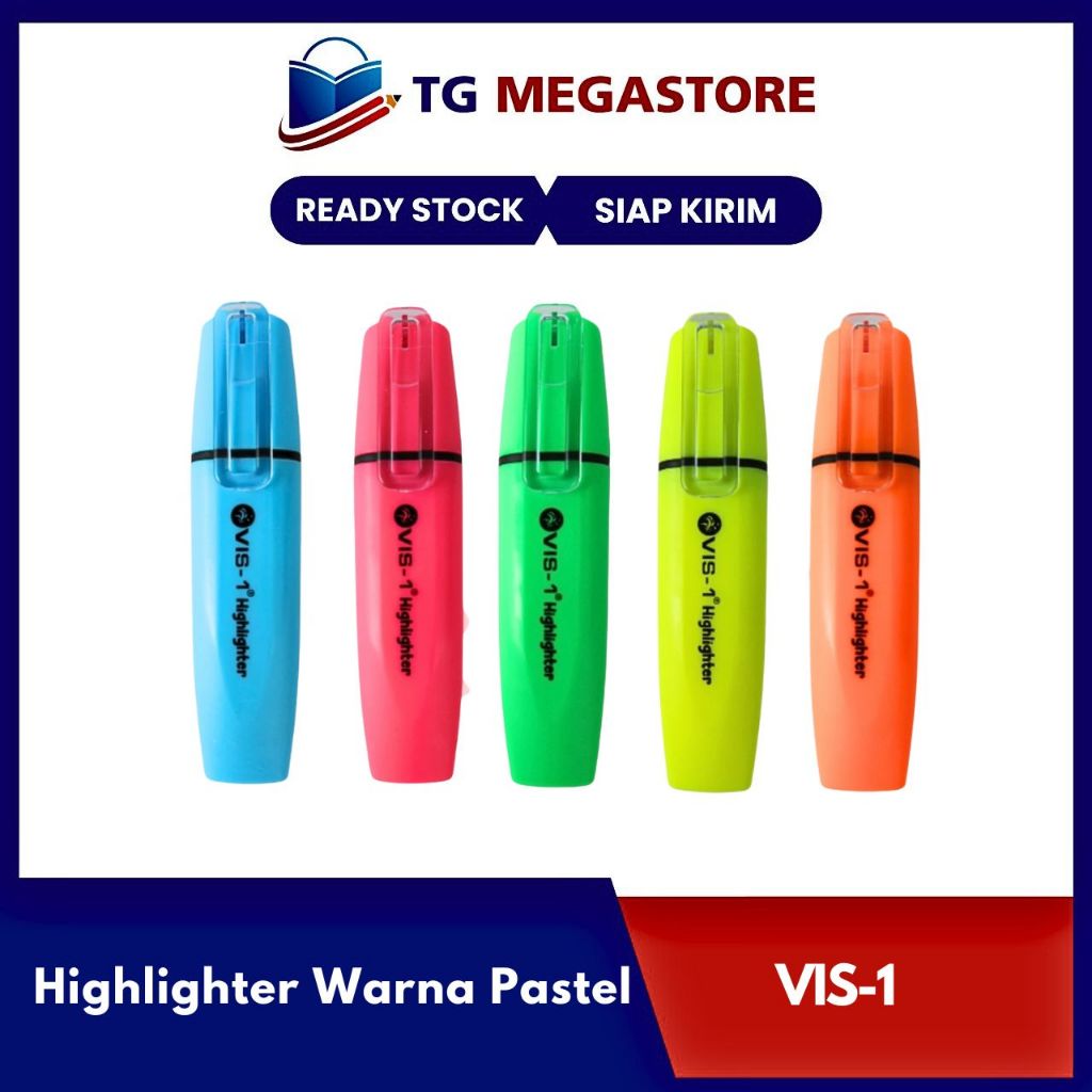 

Highlighter Vis-1 Warna Pastel - VSHL01